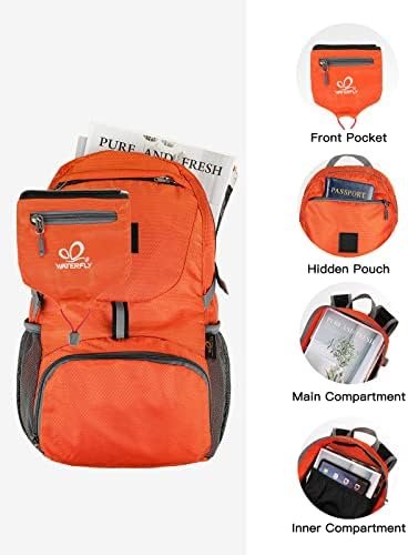 WATERFLY Small Lightweight Packable Backpack: 20l Ultra Light Foldable Travel Hiking Camping Daypack Day Pack for Man Woman - Image 4
