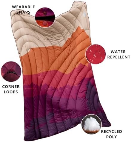 Camping Blanket,Lightweight Puffy Camping Blanket Packable Down Camping Blanket for Outdoor,Traveling, Stadium, Hiking, Picnics - Image 3