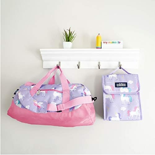 Wildkin Kids Overnighter Duffel Bags for Boys & Girls, Perfect for Early Elementary Sleepovers Duffel Bag for Kids, Carry-On Size & Ideal for School Practice or Overnight Travel Bag (Unicorn) - Image 6