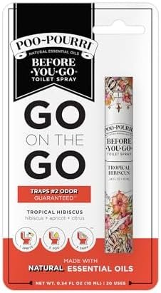Poo-Pourri Before-You-Go Toilet Spray, Tropical Hibiscus, Travel Size 10 mL - Hibiscus, Apricot and Citrus - Image 5