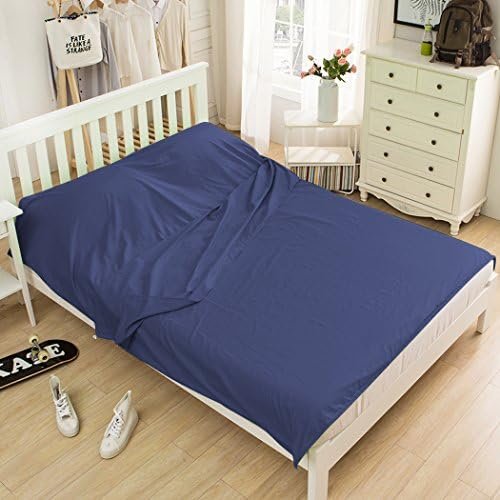 Sleeping Bag Liners Lightweight Travel Camping Sheet Sleep Bag Liner Adults Lightweight Warm Weather Hotel Compact Portable Sleeping Sack Indoor Outdoor Hostels Traveling Backpacking Hiking Blankets - Image 8