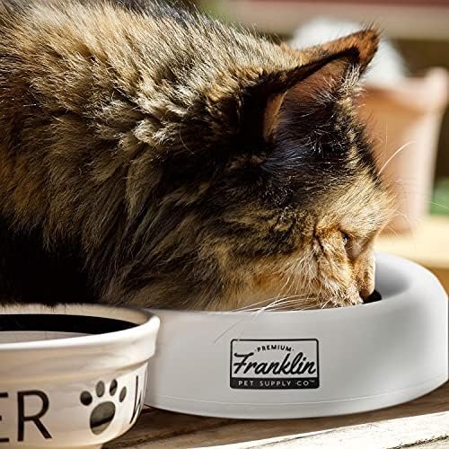 Franklin Sports Spill Proof Portable Pet Bowl For Cars - No Splash Travel Water + Food Dish for Dogs + Cats - 16 oz. - BPA Free,White , Gray - Image 8