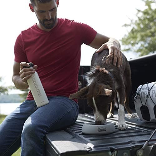 Franklin Sports Spill Proof Portable Pet Bowl For Cars - No Splash Travel Water + Food Dish for Dogs + Cats - 16 oz. - BPA Free,White , Gray - Image 7