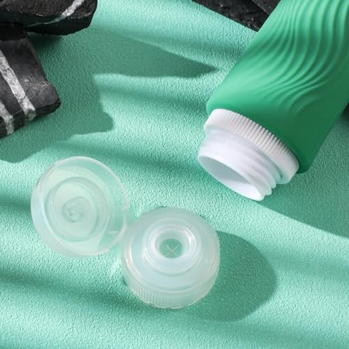 Travel Bottles for Toiletries, Tsa Approved 3oz Portable Travel Bottles, BPA Free Leak Proof Squeezable Silicone Travel Size Containers, Travel Accessories with Clear Toiletry Bag (4 Pack) - Image 8
