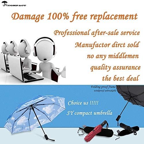 SY COMPACT Travel Umbrella Windproof Automatic Umbrellas-Factory Outlet umbrella - Image 7