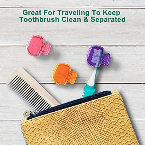 Mspan Electric Toothbrush Head Cover: Sonic Toothbrush Cap Travel Protector Plastic Brush Pod Protection Clip Case Value Pack - Image 6