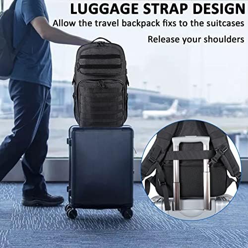 MATEIN 17 inch Laptop Backpack, Large Military Tactical Backpack for Men TSA Approved, Water Resistant Gym Backpacks Computer Bag, Carry on Travel Rucksack for Work Army Camping Hiking - Image 7