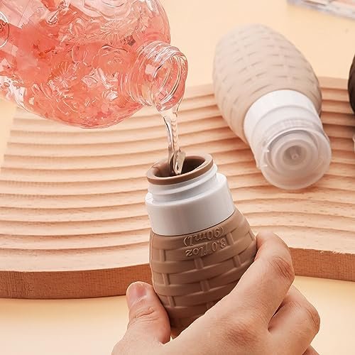 Travel Bottles for Toiletries, Tsa Approved 3oz Silicone Travel Containers Set Leak Proof Refillable BPA Free Travel Accessories with Clear Bag for Shampoo Conditioner Liquids - Image 3