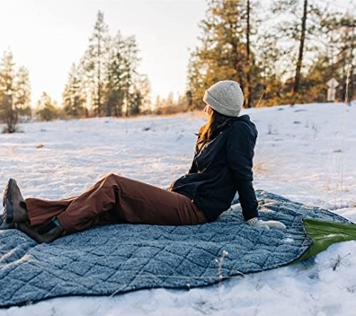 Sherpa Waterproof Outdoor Blanket. Large Sherpa Stadium & Camping Blankets for Cold Weather. Perfect for Picnic, Concerts, Grass, Car, Boat. Windproof, Extra Warm, Machine Washable. - Image 9