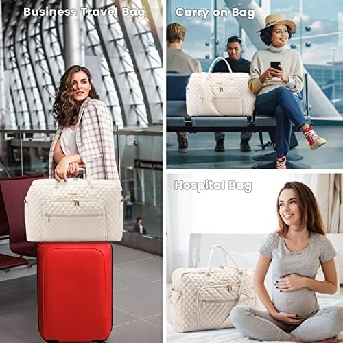 LOVEVOOK Travel Duffle Bag, Weekender Bag for Women with Toiletry Bag Carry on Overnight Bag with Laptop Compartment, Yoga Gym Bag with Wet Pocket Shoe Bag, Hospital Bag for Labor and Delivery - Image 6