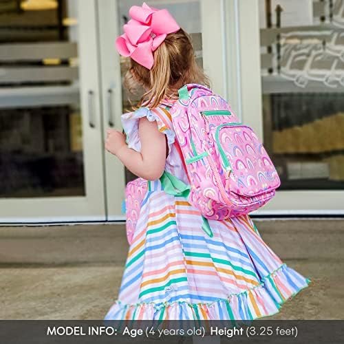 mibasies Toddler Backpack for Girls and Boys 2-4, Preschool Kindergarten Backpack, Cute Kids Backpacks for Girls(Rainbow) - Image 2