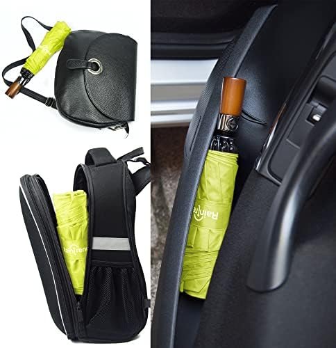 Inverted Umbrella Windproof - Large Canopy but Compact Folding Umbrellas for Rain, Lightweight Travel Umbrella, Reverse Umbrella Auto Open and Close, Strong Automatic Umbrella, Yellow - Image 7