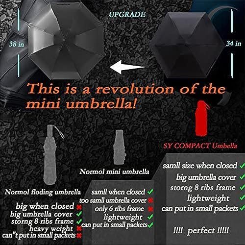 SY COMPACT Travel Umbrella - Lightweight Portable Mini Compact umbrellas-Factory outlet shop - Image 7