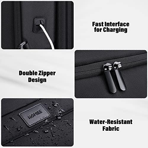 HOMIEE Carry On Luggage 22x14x9 Airline Approved 50L Travel Backpack, Extra Large Expandable Laptop Backpack, Black - Image 7