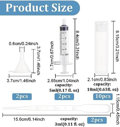 BENECREAT 10 Pack 18ml 0.6oz Small Travel Squeeze Bottles Refillable Makeup Foundation Container Travel Essentials Sample Bottles Travel Tubes for Toiletries, Shampoo Toner Cosmetic - Image 2