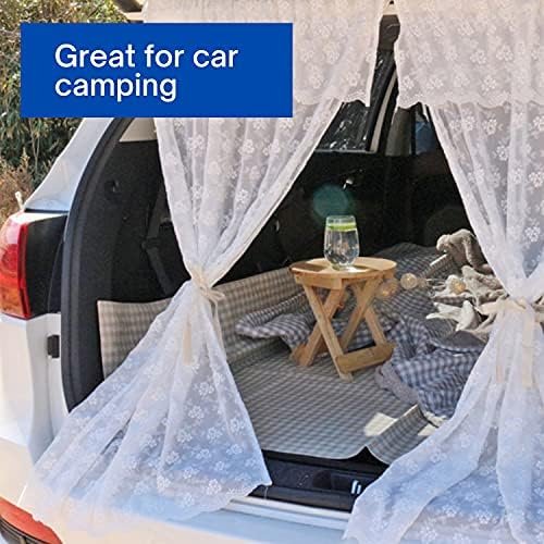 ESLA Cute Gingham Picnic Blanket, Waterproof Foldable, in Large 80x60in and Extra Large 80x80in, Portable Compact Beach Blanket, Oversized XL Outdoor Mat, Tan Gingham (123) - Image 6