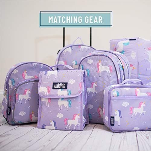 Wildkin Kids Overnighter Duffel Bags for Boys & Girls, Perfect for Early Elementary Sleepovers Duffel Bag for Kids, Carry-On Size & Ideal for School Practice or Overnight Travel Bag (Unicorn) - Image 3