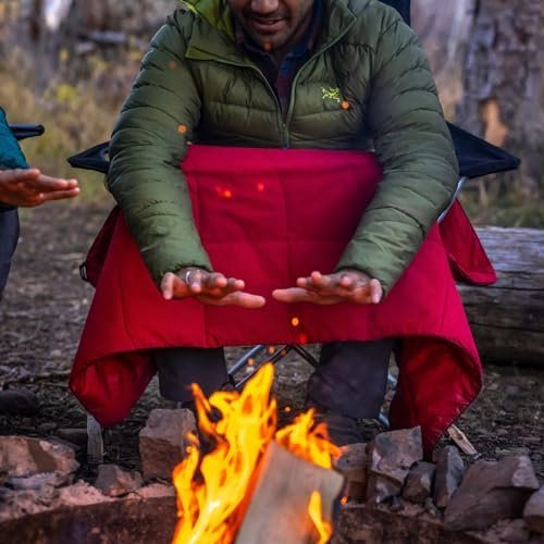 Rumpl The NanoLoft Puffy Blanket | Indoor Outdoor Camping Blanket for Traveling, Picnics, Beach Trips, Concerts | 32" x 52" | Black, Travel - Image 8