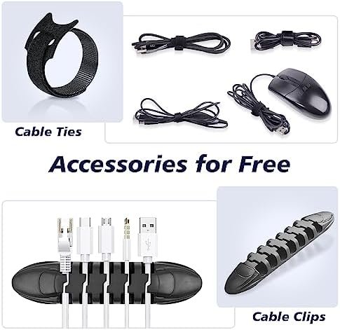 Electronics Organizer Travel Case, Travel Accessories Essentials for Men Women, Cord Organizer Travel Tech Pouch, Waterproof Double Layers Storage Bag for Cable, Charger, Phone, Earphone, Black - Image 7