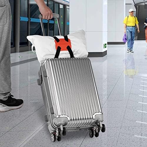 Luggage Straps , luggage add a bag strap,travel must haves High Elastic Suitcase Adjustable Belt Bag Bungees with Buckles (Orange) - Image 6