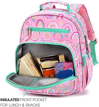 mibasies Toddler Backpack for Girls and Boys 2-4, Preschool Kindergarten Backpack, Cute Kids Backpacks for Girls(Rainbow) - Image 3