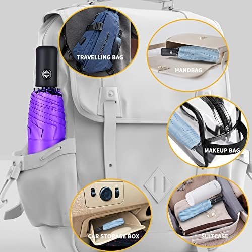 MRTLLOA 42/49 Inch Compact Windproof Travel Umbrella for Rain, Lightweight, Portable, Automatic, Strong, Waterproof Folding Umbrellas for Women, Men and Teenagers - Image 7