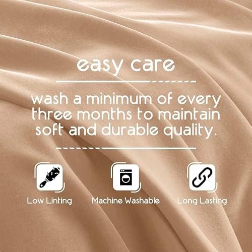Vellux Twin Size Blanket - All Season Luxury Warm Lightweight Durable Pill-Resistant Bed Blankets - Perfect for Bed Couch Sofa - Beige Bed Blankets Twin Size - Hotel Quality (66 x 90 Inch, Beige) - Image 8