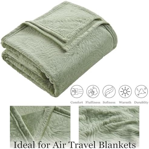 Commollis Travel Blanket Airplane Compact - 2 in 1 Airplane Travel Accessory, from Airplane Blanket to Travel Pillow, with Luggage Strap, Soft Handles and Security Pockets - Image 4