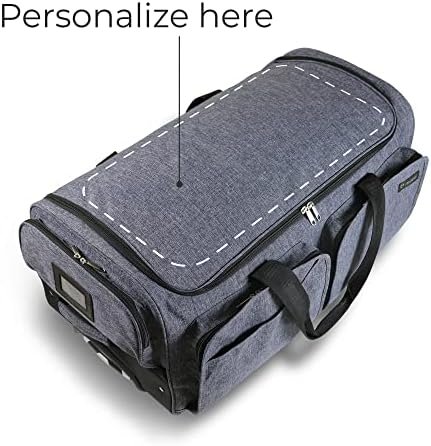 Mavii Costume Rack Duffel - Wheeled 28 Inch Collapsible Travel Bag, Rolling Garment Rack Luggage, Gray - Image 4