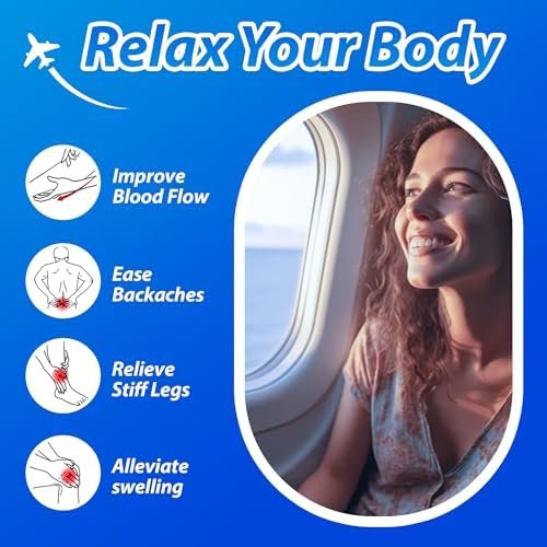 Airplane Foot Hammock for Plane Travel - Airplane Foot Rest Travel Accessories Foot Rest for Air Travel - Airplane Travel Essentials for Women/Man Long Flight Must Haves - Travel Gifts for Women/Man - Image 3