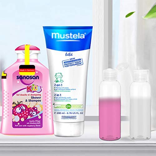 Plastic Travel Bottles for Toiletries TSA Approved,100ml/3.4oz Empty Small Squeeze Travel Size Bottle Containers with Flip Cap(6 Pack) - Image 6