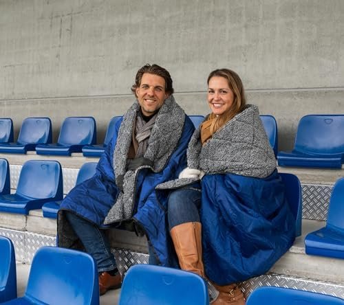Sherpa Waterproof Outdoor Blanket. Large Sherpa Stadium & Camping Blankets for Cold Weather. Perfect for Picnic, Concerts, Grass, Car, Boat. Windproof, Extra Warm, Machine Washable. - Image 4