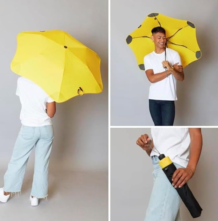 Blunt Metro Travel Umbrella – 39" Windproof Umbrella, Compact Umbrella for Wind and Rain, Portable, Heavy Duty, UV Protection - Yellow - Image 5
