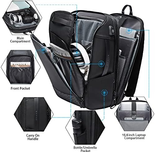 BANGE Travel Backpacks,Weekender Carry On Backpack, Waterproof Men's Business Laptop Backpack for 15.6inch - Image 3