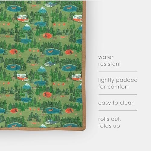 Little Unicorn Outdoor Family Picnic & Beach Blanket, Water-Resistant, Compact Fold, Large Size, 5 x 7 feet, (Camp) - Image 4