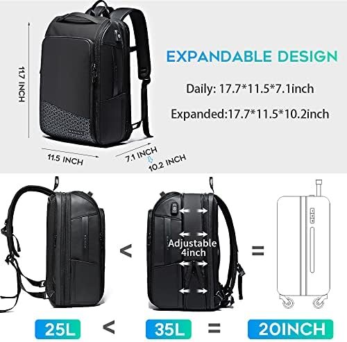 BANGE Travel Backpacks,Weekender Carry On Backpack, Waterproof Men's Business Laptop Backpack for 15.6inch - Image 2
