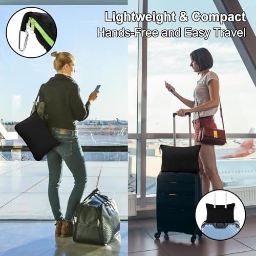 DAWNTREES 70"x40" Travel Blanket and Pillow Set,Large Extra Long Travel Blanket Airplane,Soft,Airplane Essential,Car, Long-Distance Travel, and Outdoor Camping - Image 4