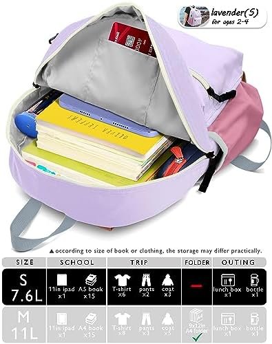 Preschool Toddler Backpack For Boys Girls, School Mini & Travel, Small Kids Child Backpacks, Kindergarten Elementary bag, 11" H, 2-4, - Image 9