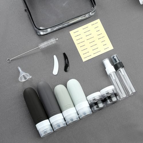 Gemice 16 Pack Travel Size Bottles, TSA Approved Leakproof Travel Containers for Toiletries, Silicone Refillable Travel Essentials Accessories with Travel Bag for Shampoo Conditioner - Image 7