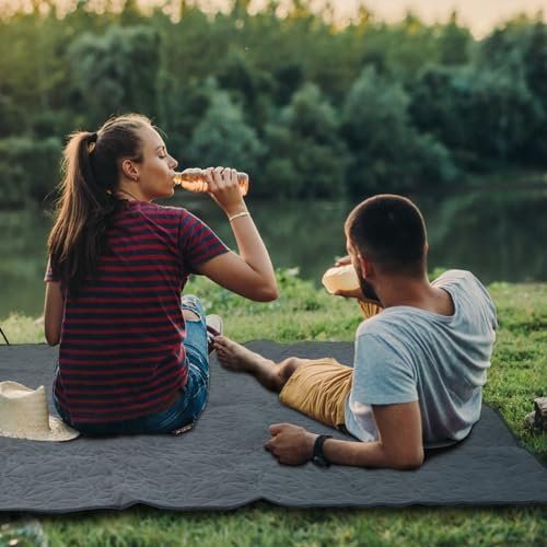Outdoor Waterproof Blanket, Foldable Fleece Stadium Blanket for Outdoor Sports Event,Camping,Concerts, Car,Pet,Picnics -Windproof, Wearable,Machine Washable 80"x58" - Image 2