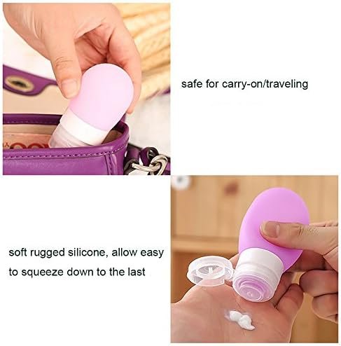 Mziart Portable Soft Silicone Travel Bottles Travel Containers(1.3OZ, Pack of 3) - Image 7