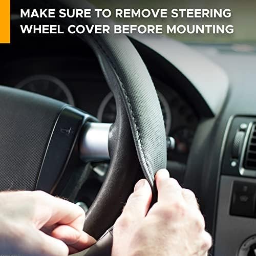 EcoNour 2 in 1 Car Steering Wheel Desk | Steering Wheel Tray for Laptop Car Mount with Pen Holder | Car Food Tray for Eating with Drinks Holder | Multipurpose Travel Car Accessories - Image 4