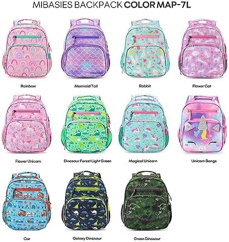 mibasies Toddler Backpack for Girls and Boys 2-4, Preschool Kindergarten Backpack, Cute Kids Backpacks for Girls(Rainbow) - Image 9