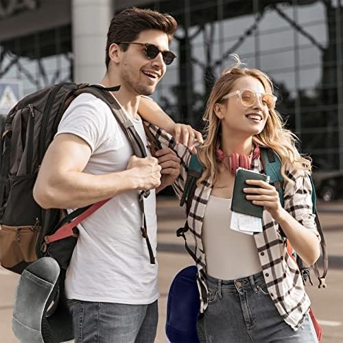 Travel Pillow for Airplane-2 Pack Memory Foam Neck Pillows, Soft & Support Travel Essentials for Travelling, Sleeping Rest, Car, Train and Home Use(Grey&Blue) - Image 7