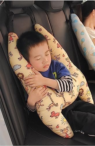 Car Travel Pillow Soft Neck Pillow for Head and Body Support Kids Adult Seat Belt Pillow Breathable Aircraft Travel Pillow for Long-Distance Travel - Image 2