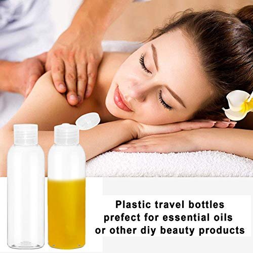 Plastic Travel Bottles for Toiletries TSA Approved,100ml/3.4oz Empty Small Squeeze Travel Size Bottle Containers with Flip Cap(6 Pack) - Image 7