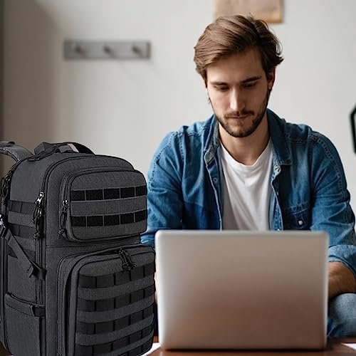 MATEIN 17 inch Laptop Backpack, Large Military Tactical Backpack for Men TSA Approved, Water Resistant Gym Backpacks Computer Bag, Carry on Travel Rucksack for Work Army Camping Hiking - Image 9