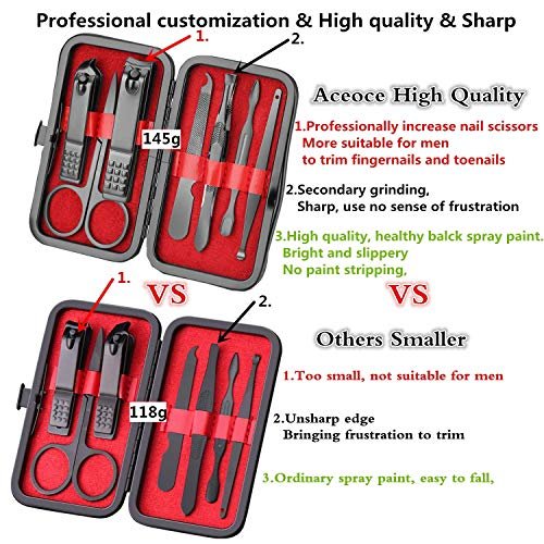 Manicure Set Personal Care Nail Clipper Kit Manicure Professional Manicure Pedicure Set Mens Accessories Personal Care Set Nail Grooming Kit Present for Men Husband Boyfriend Parent - Image 4
