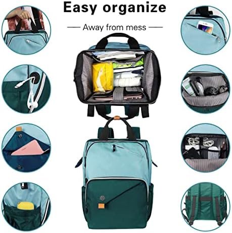 Hap Tim Laptop Backpack Women, Travel Backpack for Women, Work Backpack, Nurse Backpack, Green(7651-GR) - Image 4