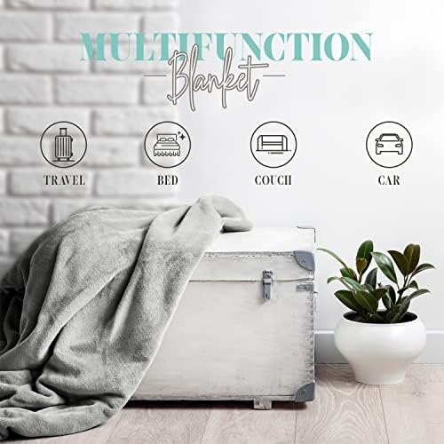 Elegant Comfort Reversible and Ultra-Plush Flannel Fleece-Winter Christmas Sherpa Throw- Lightweight Soft and Cozy-Holiday Decorative Throw, Perfect for Lounging, 50 x 60 inches, Tractor Tree - Image 7